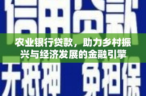 盐津农业银行贷款，助力乡村振兴与经济发展的金融引擎