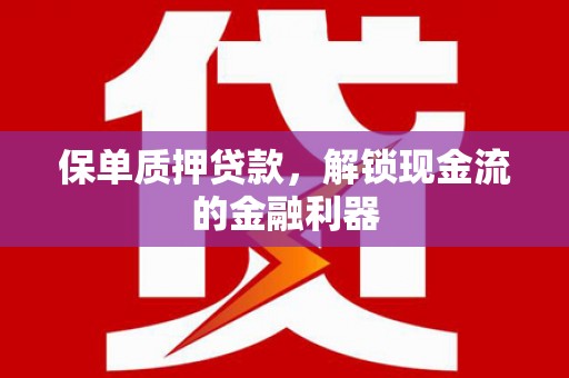 盐津保单质押贷款，解锁现金流的金融利器