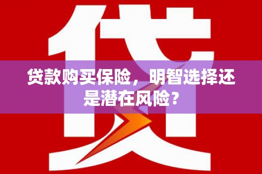 盐津贷款购买保险，明智选择还是潜在风险？