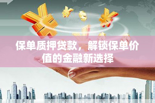 盐津保单质押贷款，解锁保单价值的金融新选择