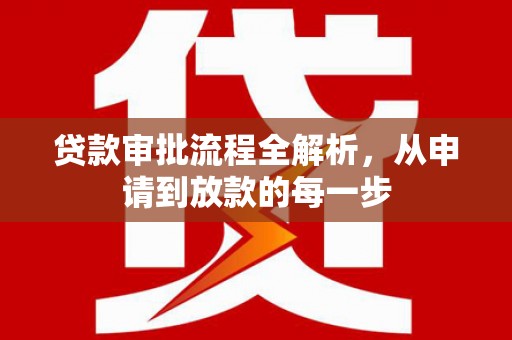 盐津贷款审批流程全解析，从申请到放款的每一步