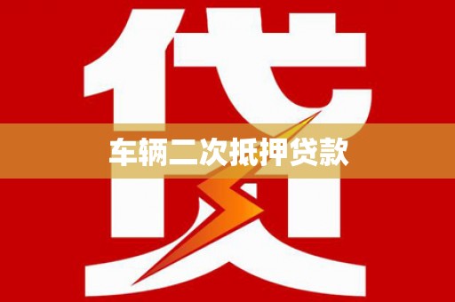 盐津车辆二次抵押贷款