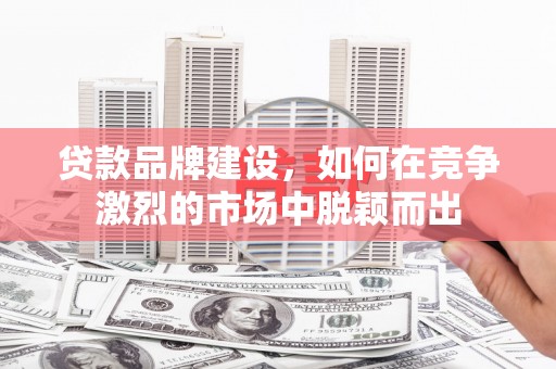 盐津贷款品牌建设，如何在竞争激烈的市场中脱颖而出