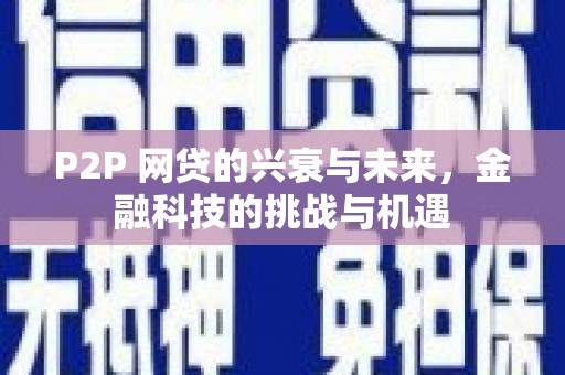 盐津P2P 网贷的兴衰与未来，金融科技的挑战与机遇