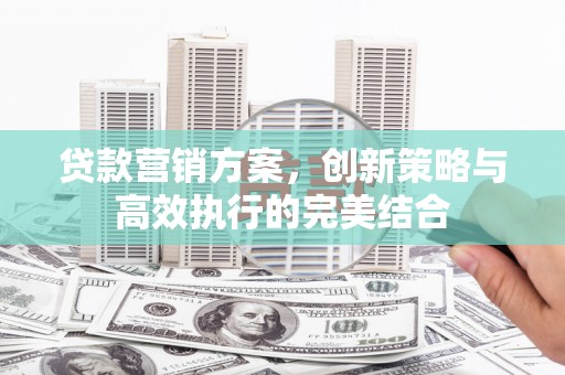 盐津贷款营销方案，创新策略与高效执行的完美结合