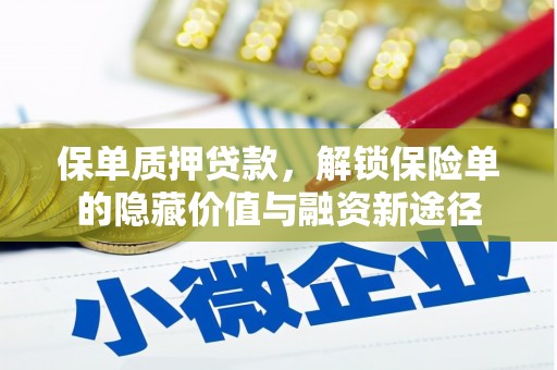 盐津保单质押贷款，解锁保险单的隐藏价值与融资新途径