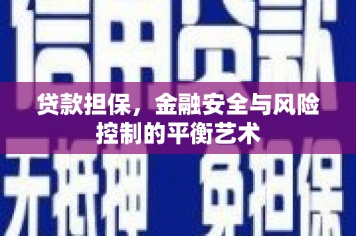 盐津贷款担保，金融安全与风险控制的平衡艺术