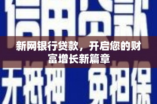 盐津新网银行贷款，开启您的财富增长新篇章
