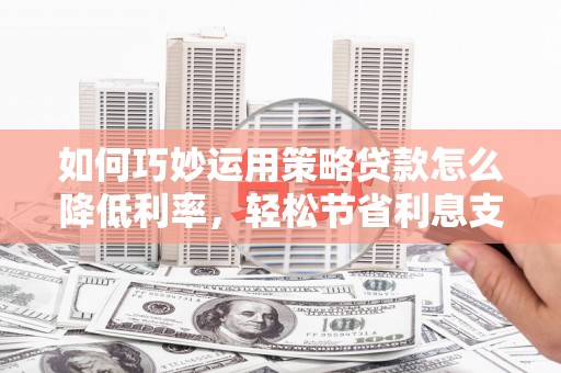 盐津如何巧妙运用策略贷款怎么降低利率，轻松节省利息支出