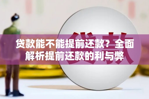 盐津贷款能不能提前还款？全面解析提前还款的利与弊