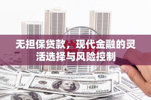 盐津无担保贷款，现代金融的灵活选择与风险控制