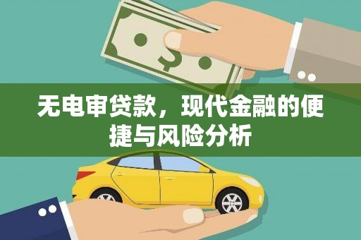盐津无电审贷款，现代金融的便捷与风险分析