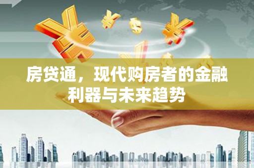 盐津房贷通，现代购房者的金融利器与未来趋势