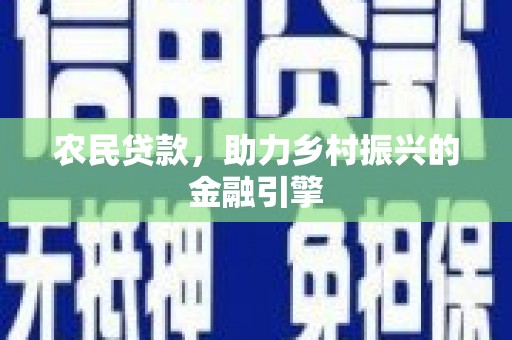 盐津农民贷款，助力乡村振兴的金融引擎