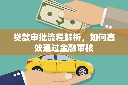 盐津贷款审批流程解析，如何高效通过金融审核