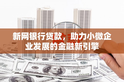 盐津新网银行贷款，助力小微企业发展的金融新引擎