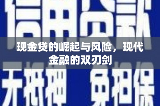 盐津现金贷的崛起与风险，现代金融的双刃剑