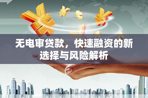 盐津无电审贷款，快速融资的新选择与风险解析
