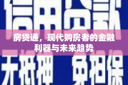 盐津房贷通，现代购房者的金融利器与未来趋势