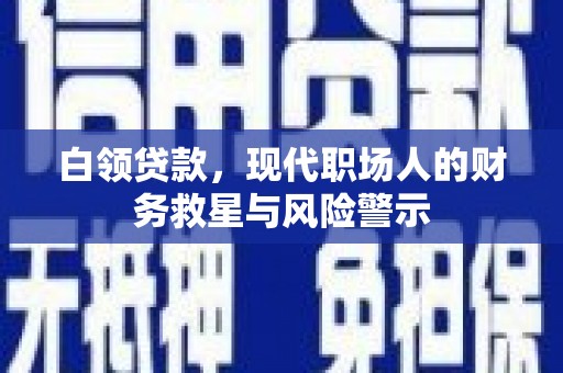 盐津白领贷款，现代职场人的财务救星与风险警示