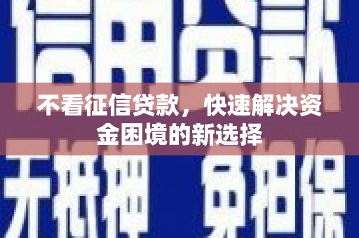 盐津不看征信贷款，快速解决资金困境的新选择