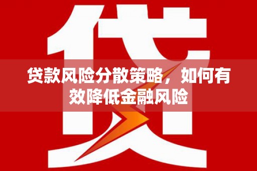 盐津贷款风险分散策略，如何有效降低金融风险