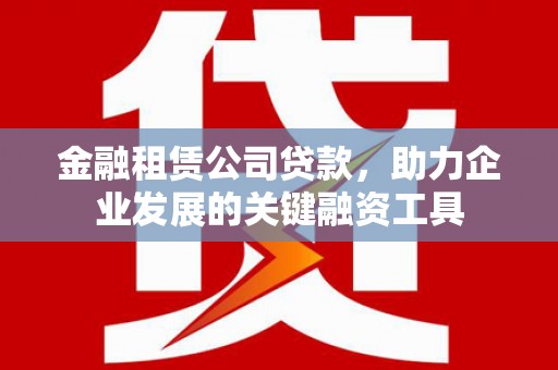 盐津金融租赁公司贷款，助力企业发展的关键融资工具