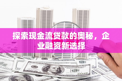 盐津探索现金流贷款的奥秘，企业融资新选择