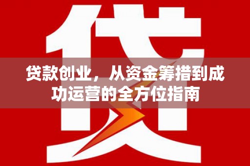 盐津贷款创业，从资金筹措到成功运营的全方位指南