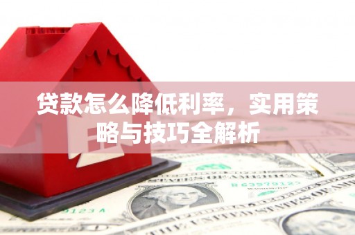 盐津贷款怎么降低利率，实用策略与技巧全解析