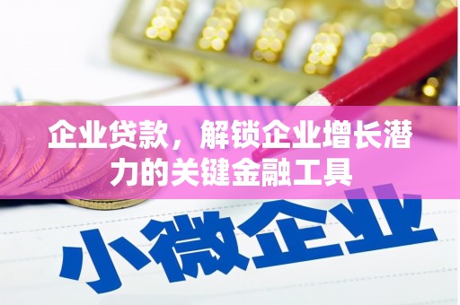 盐津企业贷款，解锁企业增长潜力的关键金融工具