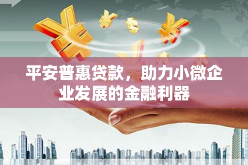 盐津平安普惠贷款，助力小微企业发展的金融利器