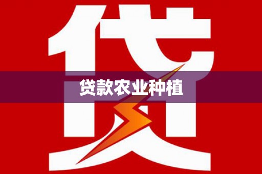 盐津贷款农业种植
