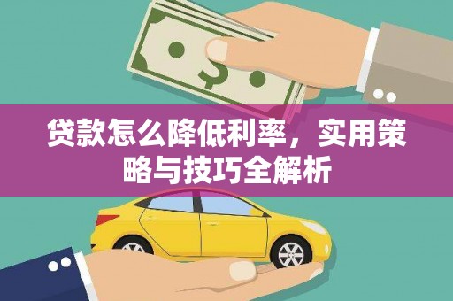 盐津贷款怎么降低利率，实用策略与技巧全解析