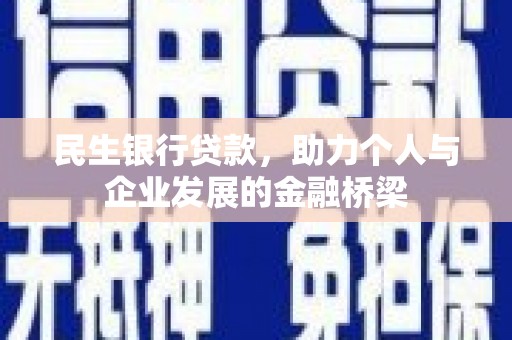盐津民生银行贷款，助力个人与企业发展的金融桥梁