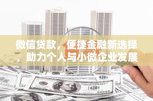 盐津微信贷款，便捷金融新选择，助力个人与小微企业发展