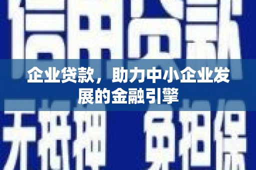 盐津企业贷款，助力中小企业发展的金融引擎