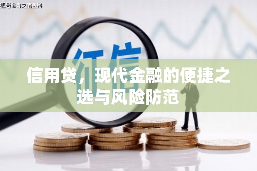 盐津信用贷，现代金融的便捷之选与风险防范