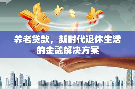 盐津养老贷款，新时代退休生活的金融解决方案