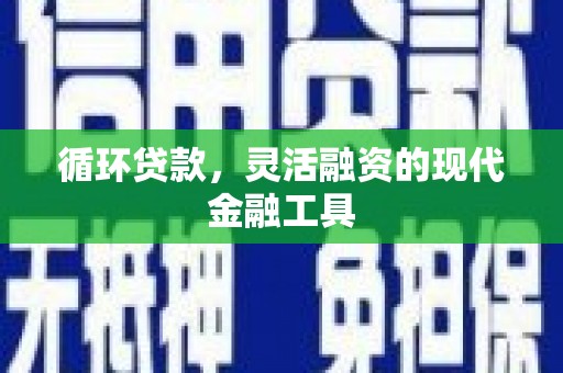盐津循环贷款，灵活融资的现代金融工具