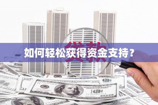 盐津如何轻松获得资金支持？