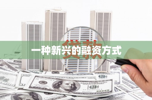 盐津一种新兴的融资方式